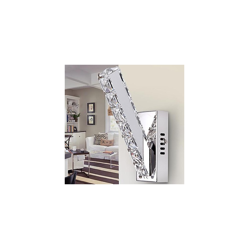 Apliques de pared de cristal de metal contemporáneo moderno