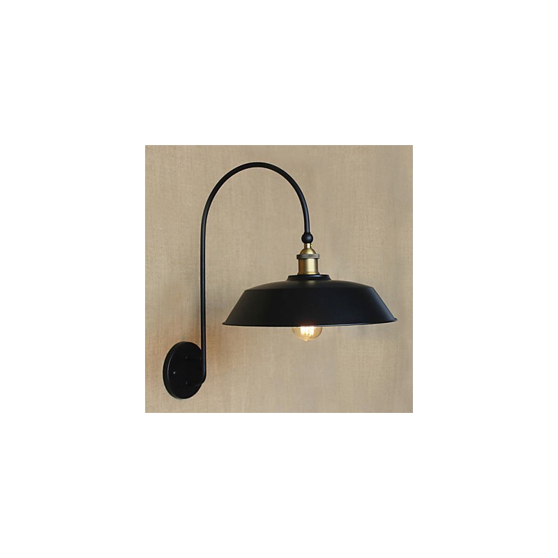 Lámpara creativa de hierro estilo country americano, estilo retro, redonda, industrial, para sala de estar, balcón, pasillo, escaleras, decoración de habitación