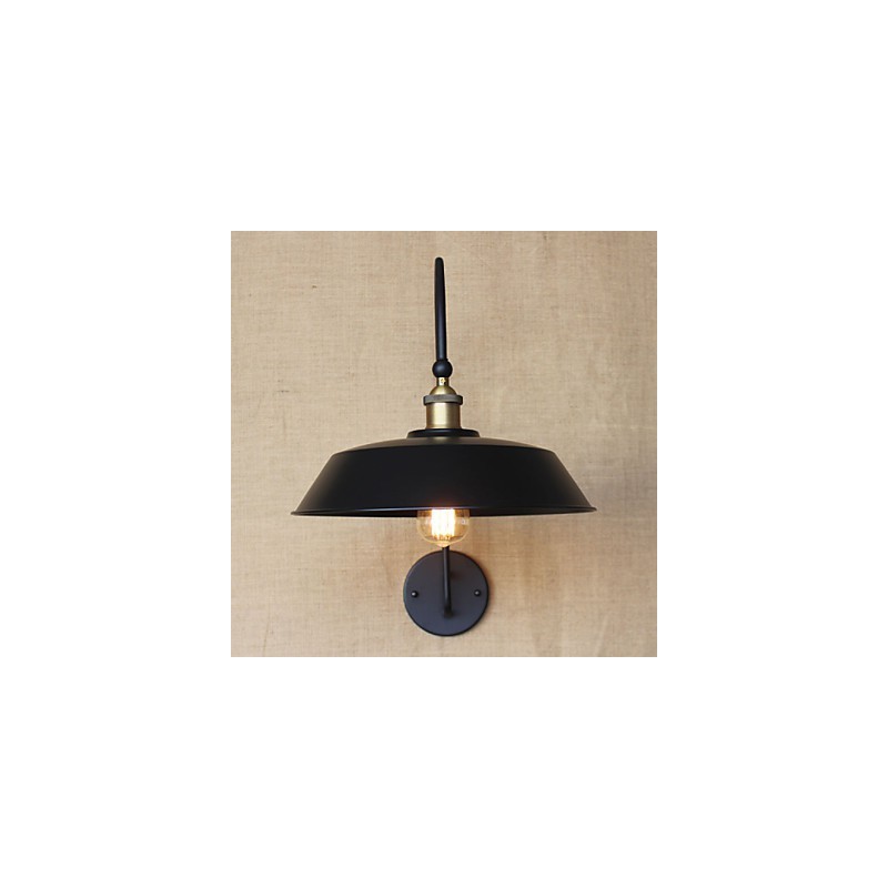 Lámpara creativa de hierro estilo country americano, estilo retro, redonda, industrial, para sala de estar, balcón, pasillo, escaleras, decoración de habitación