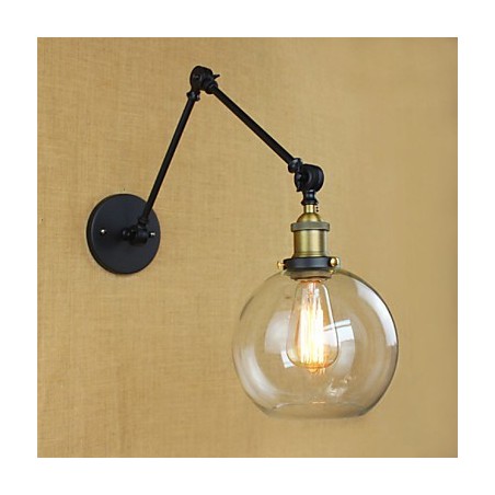 El brazo largo de la pared de vidrio de hierro industrial creativo telescópico dormitorio retro nostálgico restaurante pasillo plegable El brazo largo de la pared de vidrio de hierro industrial creativo telescópico dormitorio retro nostálgico restaurante pasillo plegable