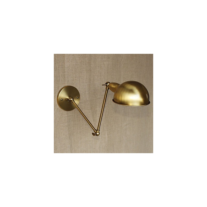 Aplique de pared decorativo de alta gama, de doble brazo, estilo industrial americano