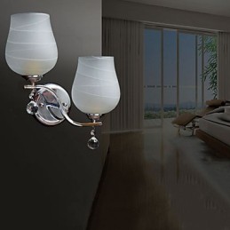Apliques de pared de cristal de metal contemporáneo moderno