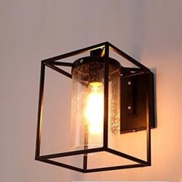 Lámpara de pared de cristal con burbujas y gotas de lluvia, estilo nórdico, con personalidad de estilo loft americano