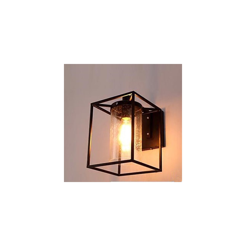 Lámpara de pared de cristal con burbujas y gotas de lluvia, estilo nórdico, con personalidad de estilo loft americano