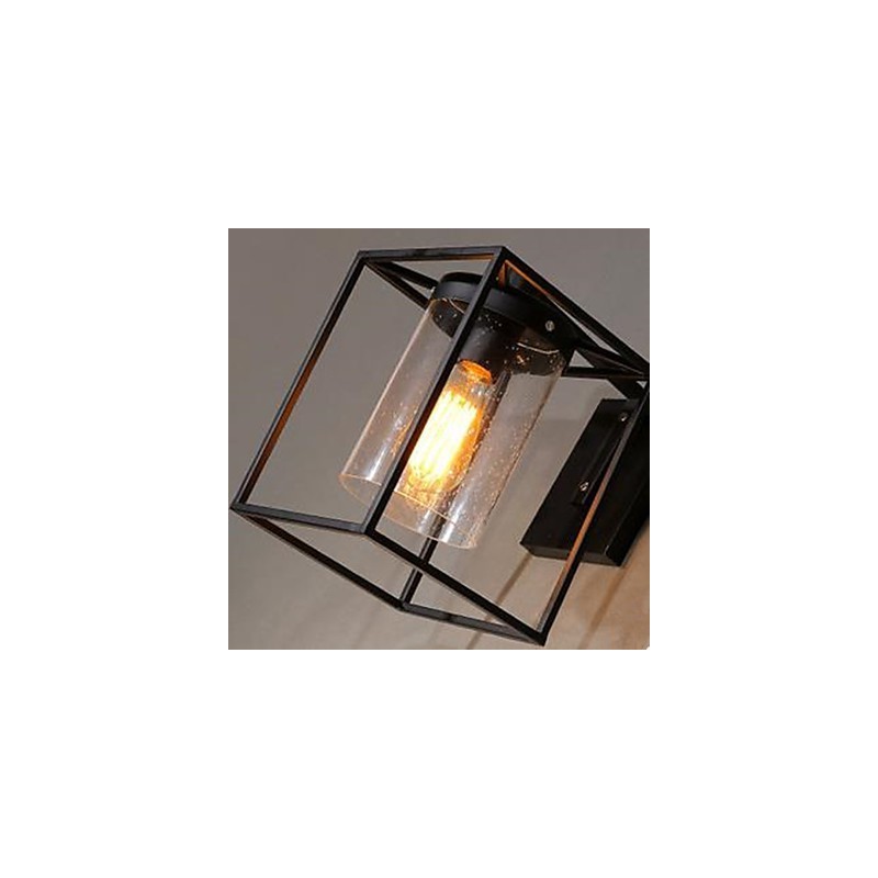 Lámpara de pared de cristal con burbujas y gotas de lluvia, estilo nórdico, con personalidad de estilo loft americano