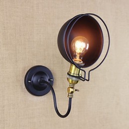 Apliques de pared Luces oscilantes Lámparas de pared de lectura Estilo mini Cabaña rústica Metal
