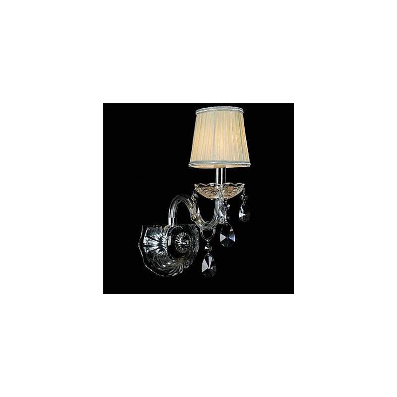 Apliques de pared estilo mini cristal, luces de pared con forma de vela, vidrio moderno y contemporáneo