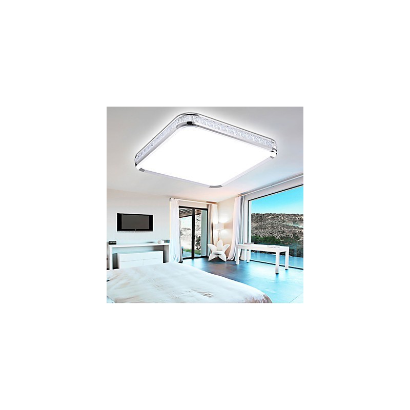 Lámpara empotrada de lujo moderna de acrílico con luz ajustable dorada o plateada. Puedes elegir.