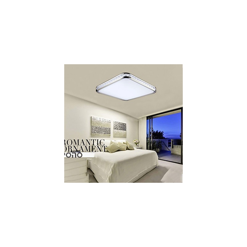 Lámpara empotrada de lujo moderna de acrílico con luz ajustable dorada o plateada. Puedes elegir.