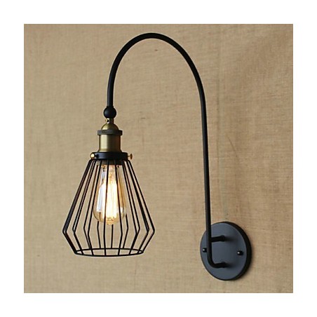 Lámpara de pared decorativa de un solo cabezal, creativa, estilo retro mediterráneo nórdico. Lámpara de pared decorativa de un solo cabezal, creativa, estilo retro mediterráneo nórdico.