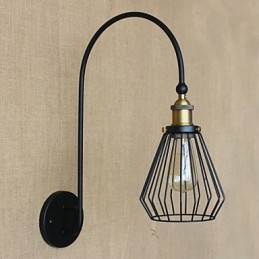 Lámpara de pared decorativa de un solo cabezal, creativa, estilo retro mediterráneo nórdico.