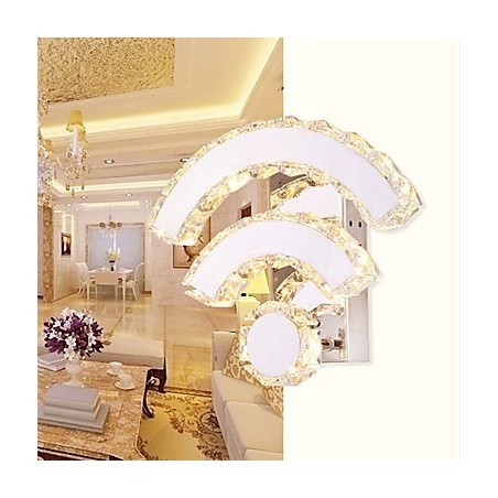 Apliques de pared de cristal estilo mini moderno contemporáneo de cristal