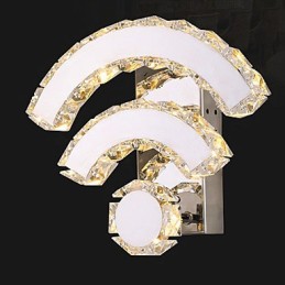 Apliques de pared de cristal estilo mini moderno contemporáneo de cristal