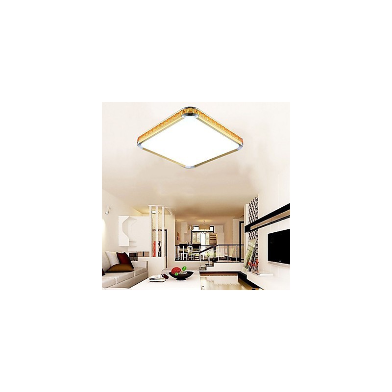 Lámpara empotrada de lujo moderna de acrílico con luz ajustable dorada o plateada. Puedes elegir.