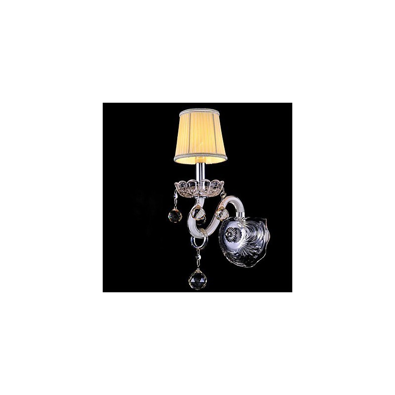 Apliques de pared estilo mini cristal, luces de pared con forma de vela, vidrio moderno y contemporáneo