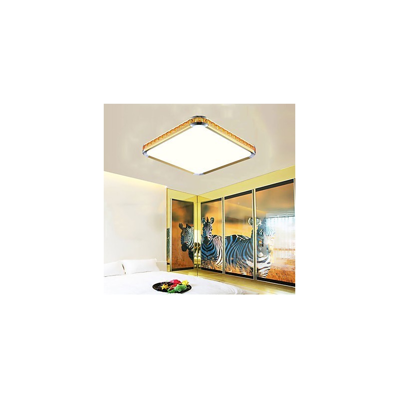Lámpara empotrada de lujo moderna de acrílico con luz ajustable dorada o plateada. Puedes elegir.