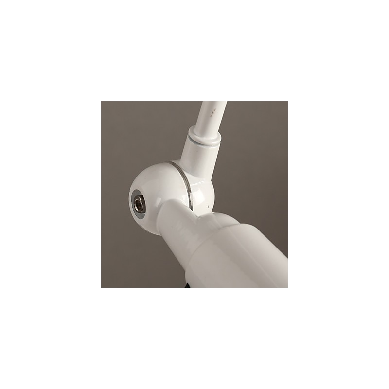 Lámpara de pared doble con brazo mecánico restaurado a la antigua usanza.