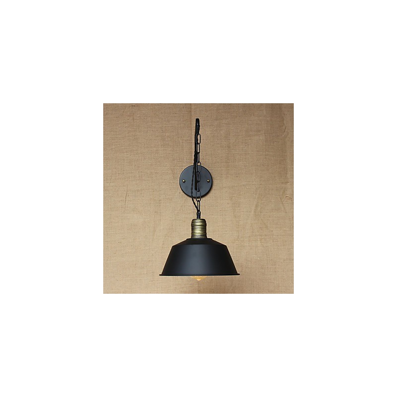 Lámpara de pared con personalidad simple y creativa, cadena industrial, lámpara de pared de noche para dormitorio, pasillo, hierro retro americano