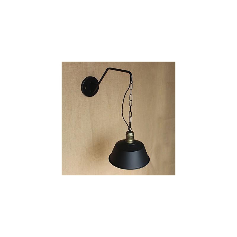 Lámpara de pared con personalidad simple y creativa, cadena industrial, lámpara de pared de noche para dormitorio, pasillo, hierro retro americano