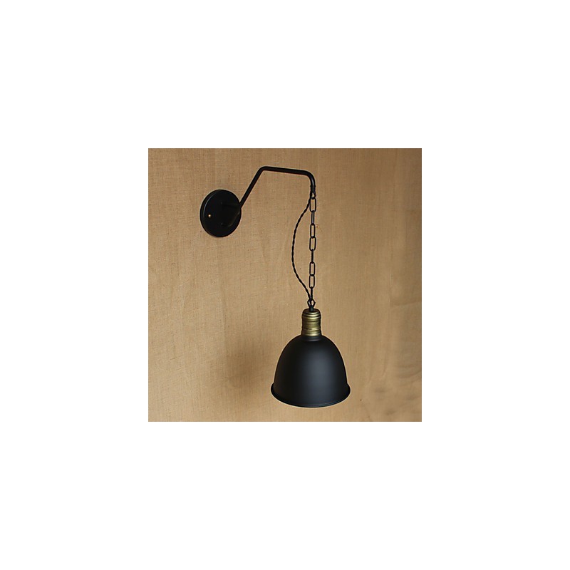 Lámpara de pared con personalidad simple y creativa, cadena industrial, lámpara de pared de noche para dormitorio, pasillo, hierro retro americano