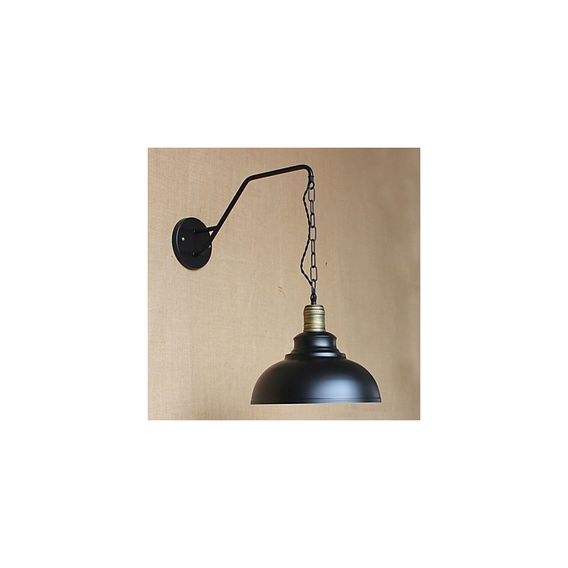 Lámpara de pared con personalidad simple y creativa, cadena industrial, lámpara de pared de noche para dormitorio, pasillo de hierro retro americano