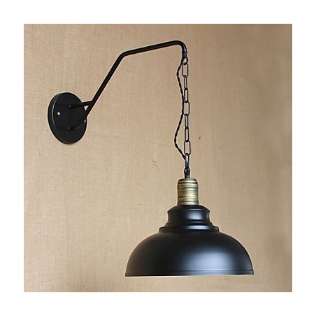 Lámpara de pared con personalidad simple y creativa, cadena industrial, lámpara de pared de noche para dormitorio, pasillo de hierro retro americano Lámpara de pared con personalidad simple y creativa, cadena industrial, lámpara de pared de noche para dormitorio, pasillo de hierro retro americano