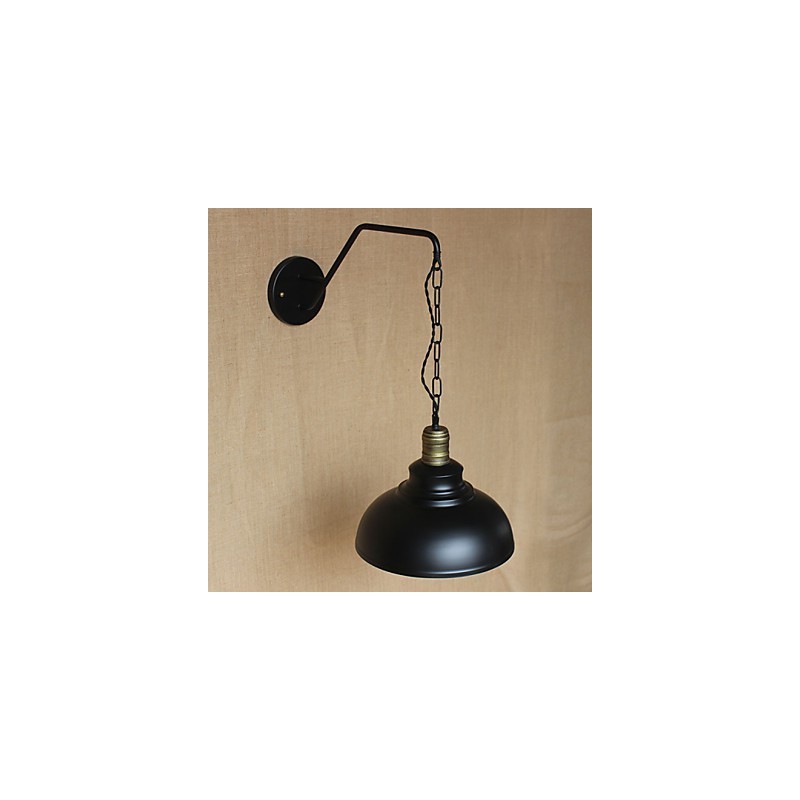 Lámpara de pared con personalidad simple y creativa, cadena industrial, lámpara de pared de noche para dormitorio, pasillo de hierro retro americano
