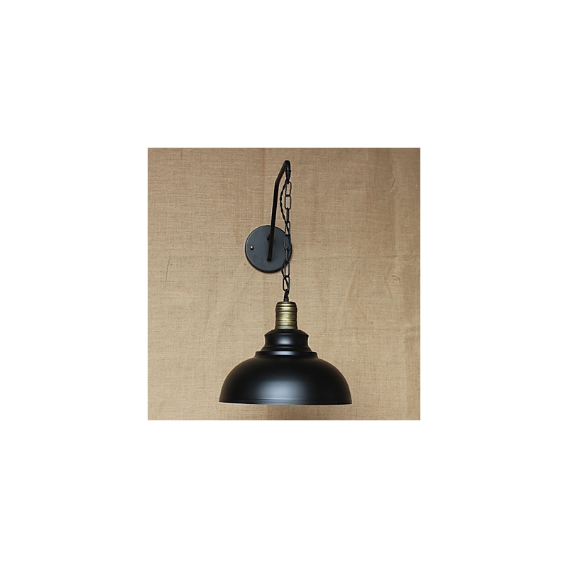Lámpara de pared con personalidad simple y creativa, cadena industrial, lámpara de pared de noche para dormitorio, pasillo de hierro retro americano