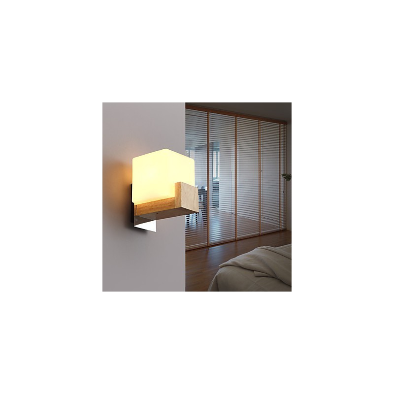 Apliques de pared estilo mini moderno contemporáneo madera bambú