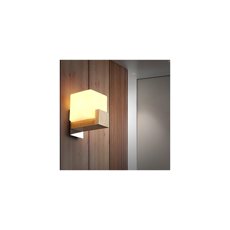 Apliques de pared estilo mini moderno contemporáneo madera bambú