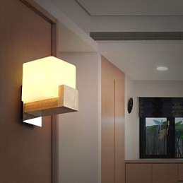 Apliques de pared estilo mini moderno contemporáneo madera bambú