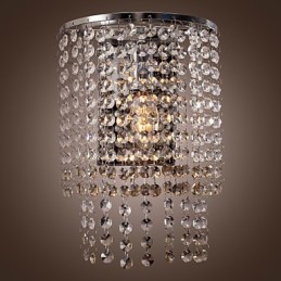 Aplique de pared de cristal contemporáneo con 1 luz