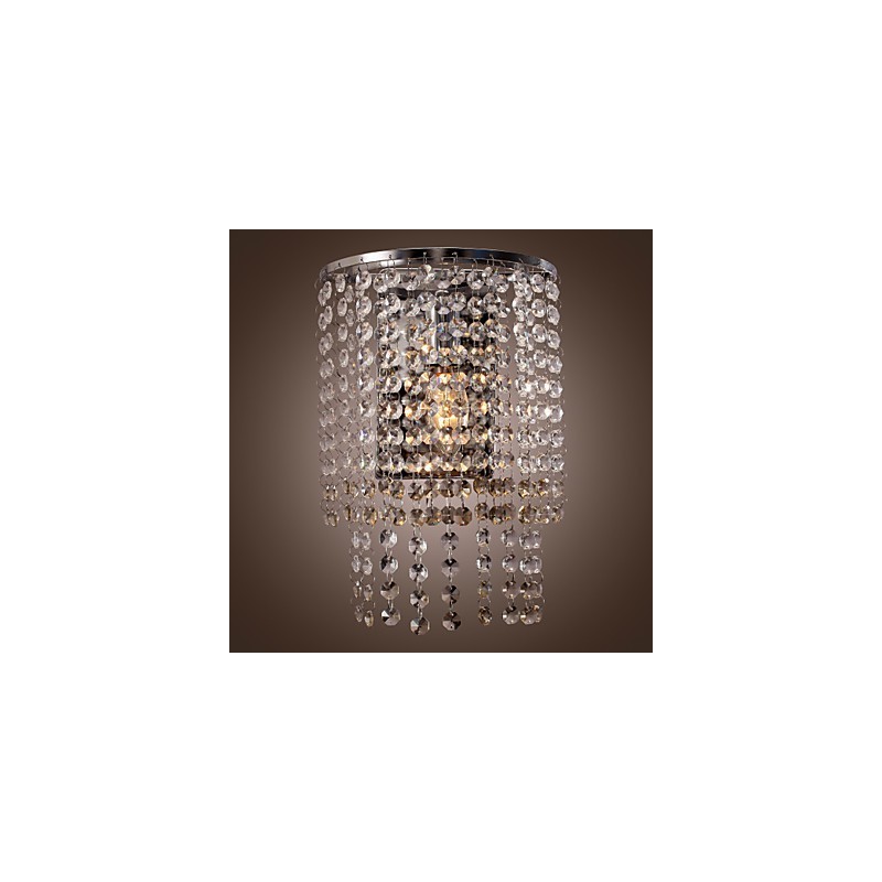 Aplique de pared de cristal contemporáneo con 1 luz