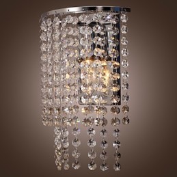 Aplique de pared de cristal contemporáneo con 1 luz