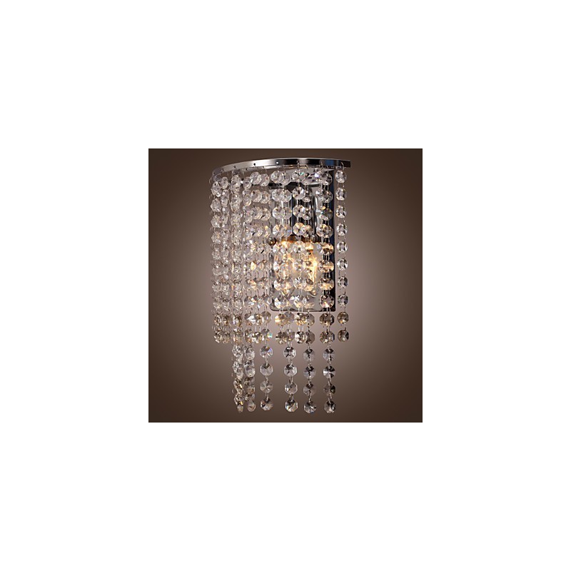 Aplique de pared de cristal contemporáneo con 1 luz