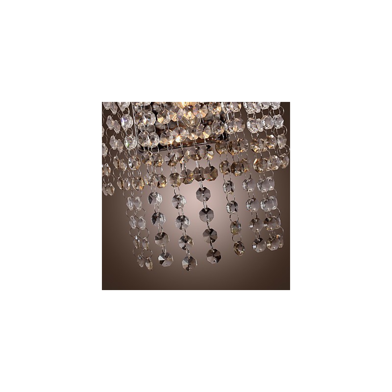 Aplique de pared de cristal contemporáneo con 1 luz
