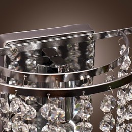 Aplique de pared de cristal contemporáneo con 1 luz