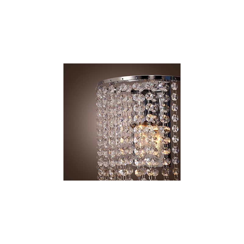 Aplique de pared de cristal contemporáneo con 1 luz