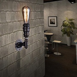 Aplique de pared de metal estilo retro estilo pastoral estilo aldeano para sala de estar y comedor.
