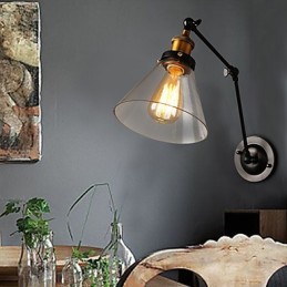 Lámpara de pared doble de sección Titan retro estilo loft rural creativo