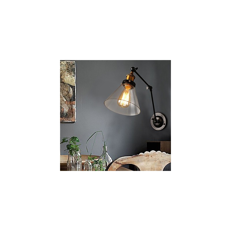 Lámpara de pared doble de sección Titan retro estilo loft rural creativo