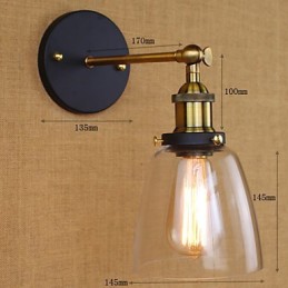Aplique de pared decorativo, industrial y rural, de modelos originales, nostálgico comercio de exportación estadounidense.