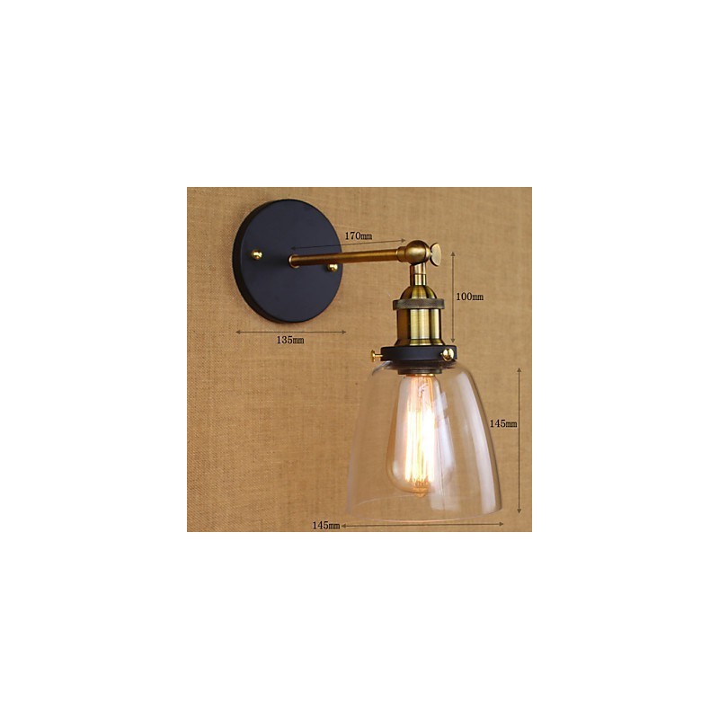 Aplique de pared decorativo, industrial y rural, de modelos originales, nostálgico comercio de exportación estadounidense.