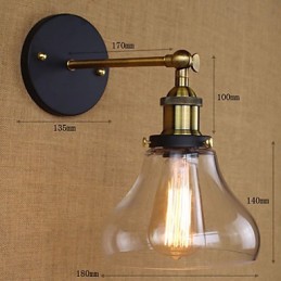 Aplique de pared decorativo estilo industrial nostálgico estilo country americano