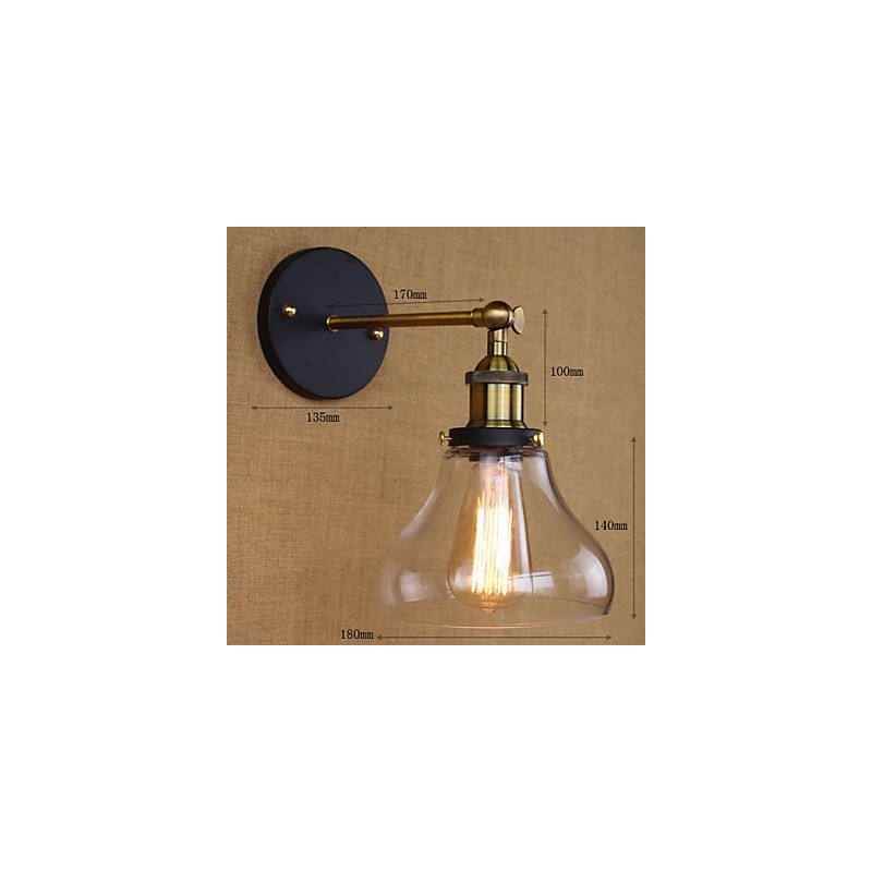 Aplique de pared decorativo estilo industrial nostálgico estilo country americano