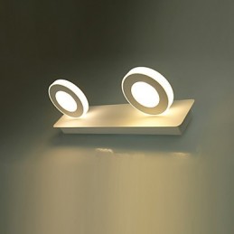 Iluminación de baño moderna contemporánea de metal