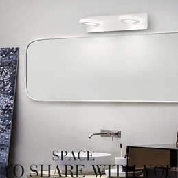 Iluminación de baño moderna contemporánea de metal
