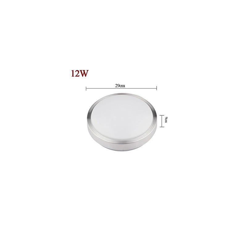 Lámpara de techo redonda, sencilla y moderna, diámetro 29 cm.