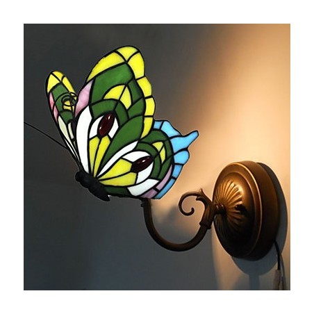 Lámpara de pared de hierro forjado creativa, estilo rural, estilo mediterráneo europeo, con luces de cristal. Lámpara de pared de hierro forjado creativa, estilo rural, estilo mediterráneo europeo, con luces de cristal.
