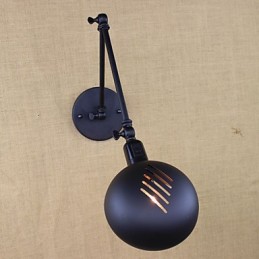 Hay un brazo largo del interruptor doble minimalista europeo personalizado estilo retro moda iluminación pared de hierro
